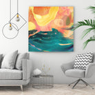 Seaside Abstract by THE Studio on GIANT ART - orange abstract