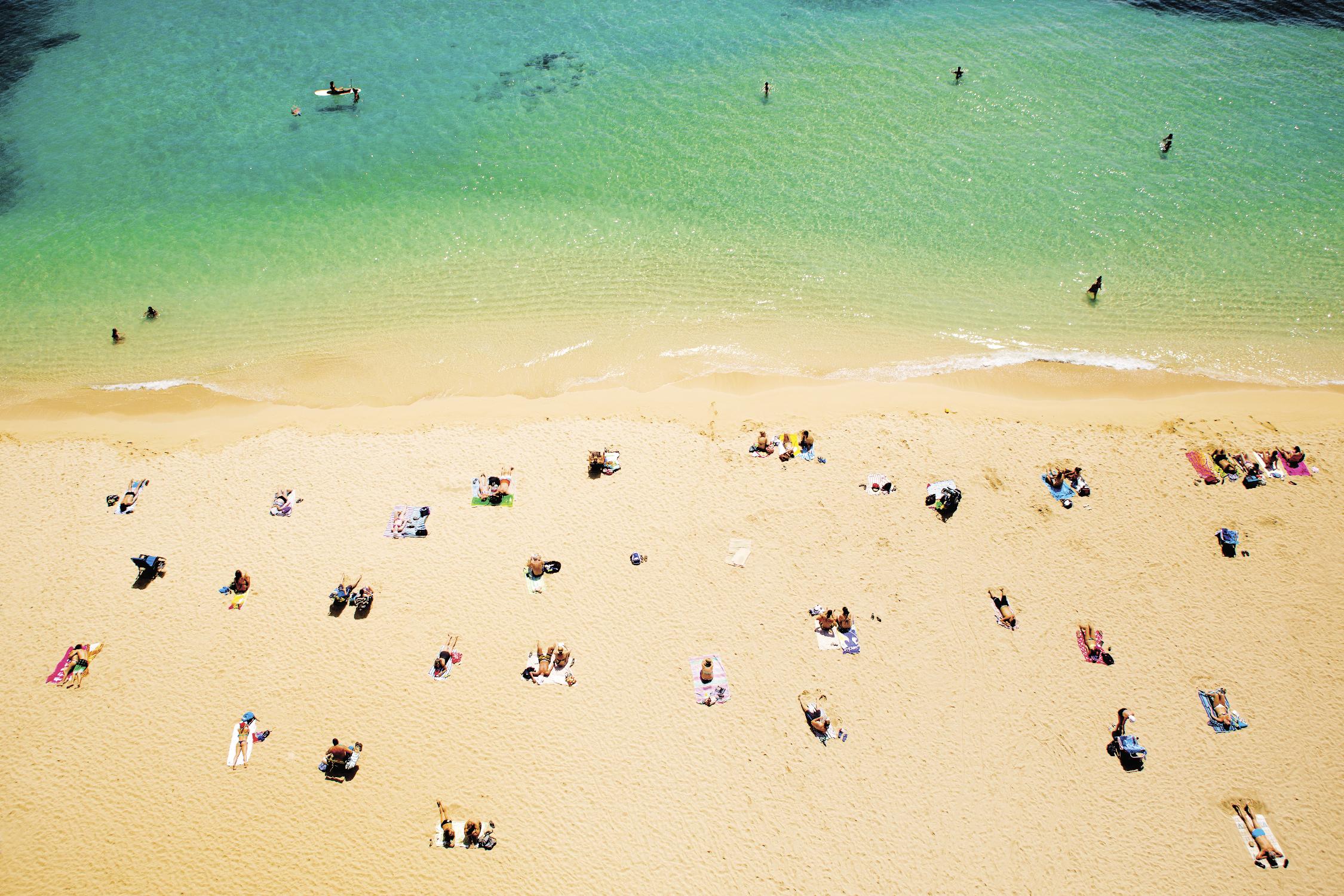 Kaimana Beach by Shawn Frederick on GIANT ART - beige tropical