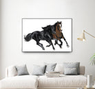 Black & Brown Horse by Stefano Altamura on GIANT ART - brown animals