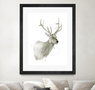 Buck Bust by Brenna Harvey on GIANT ART - white vintage deer
