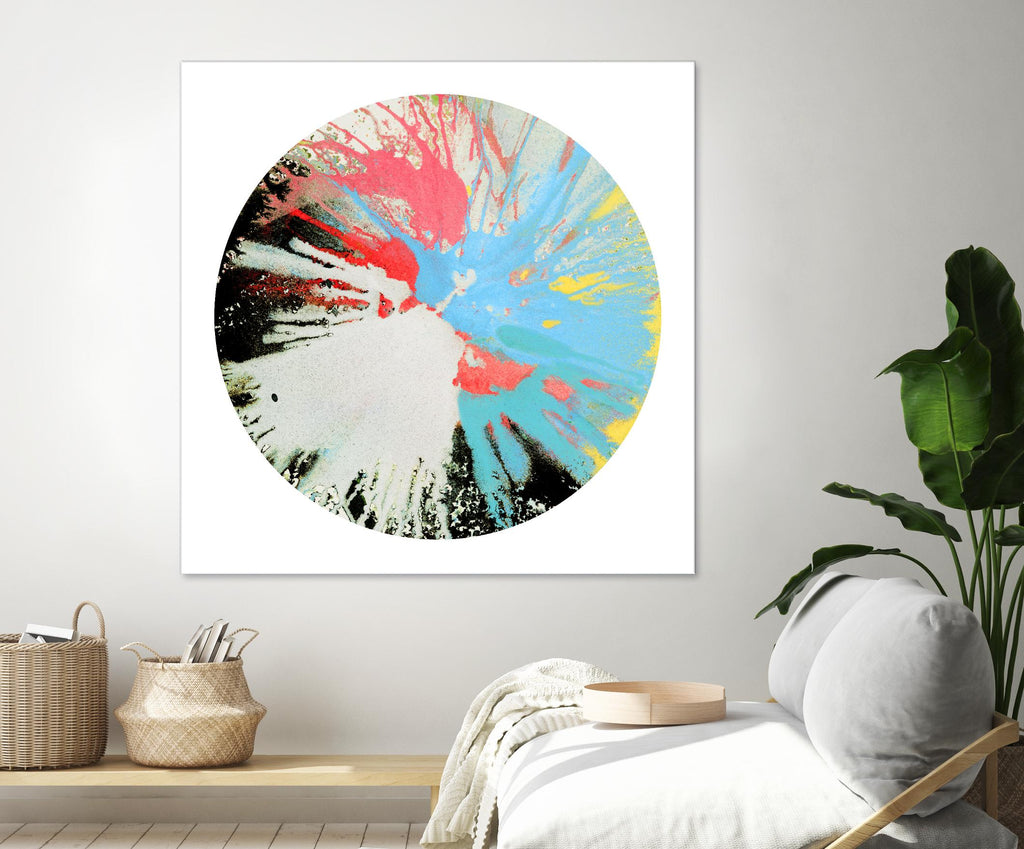 Spin Art 10 by Kyle Goderwis on GIANT ART - white abstract