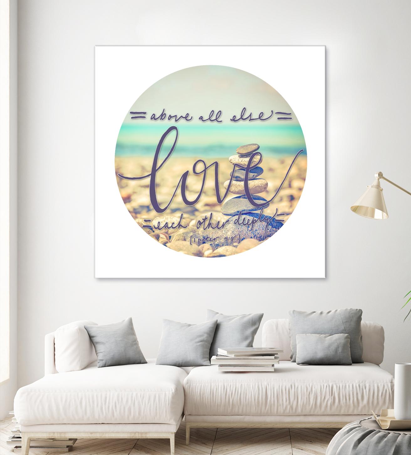 Love Each Other Deeply by THE Studio on GIANT ART - brown photo art