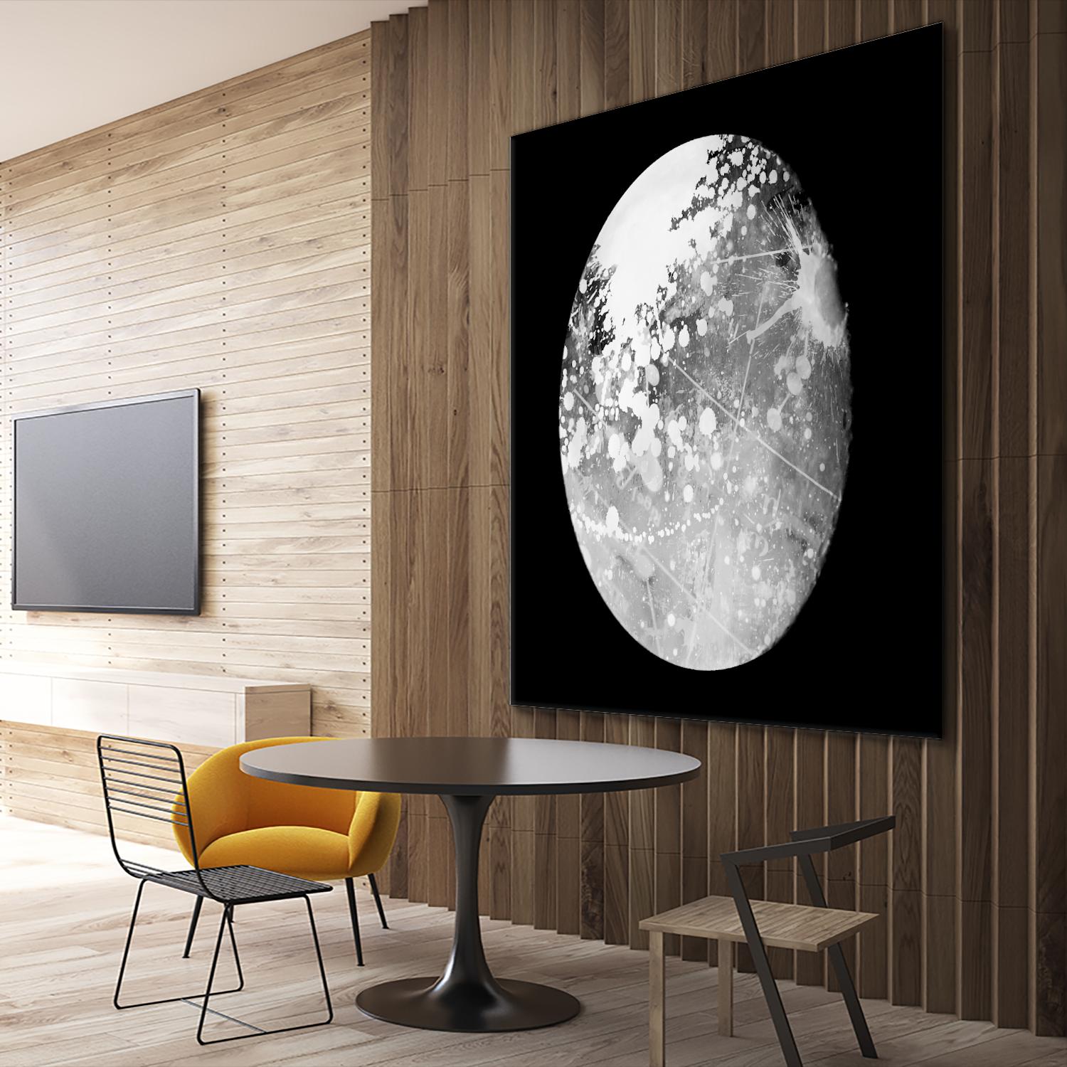 Abstract Moon Phase 7 by THE Studio on GIANT ART - white maps