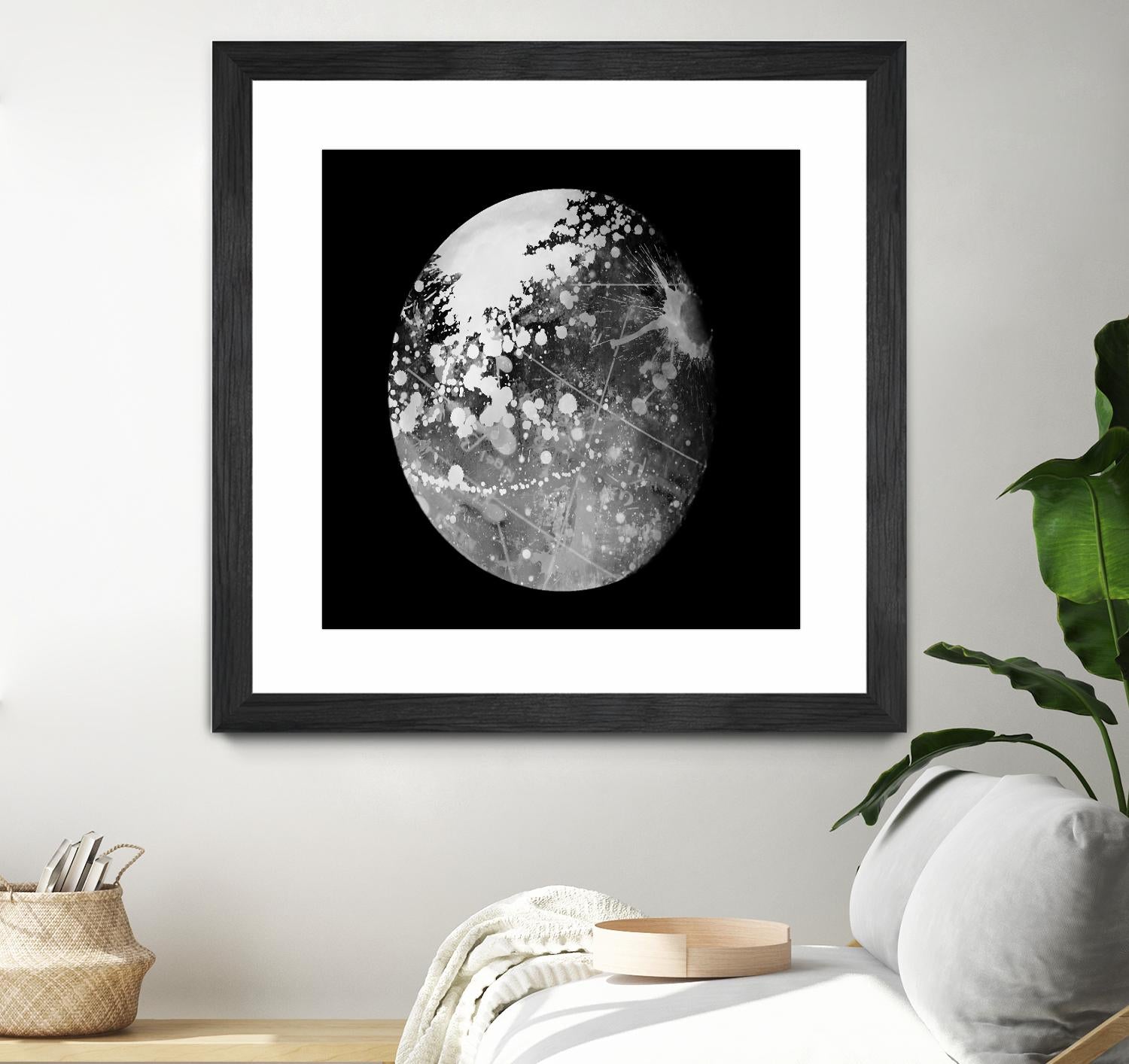 Abstract Moon Phase 7 by THE Studio on GIANT ART - white maps