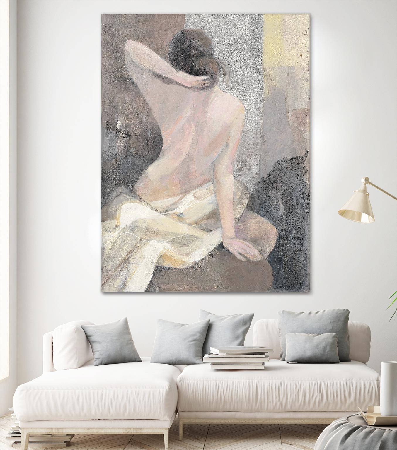 After the Bath I by Albena Hristova on GIANT ART - beige men and women