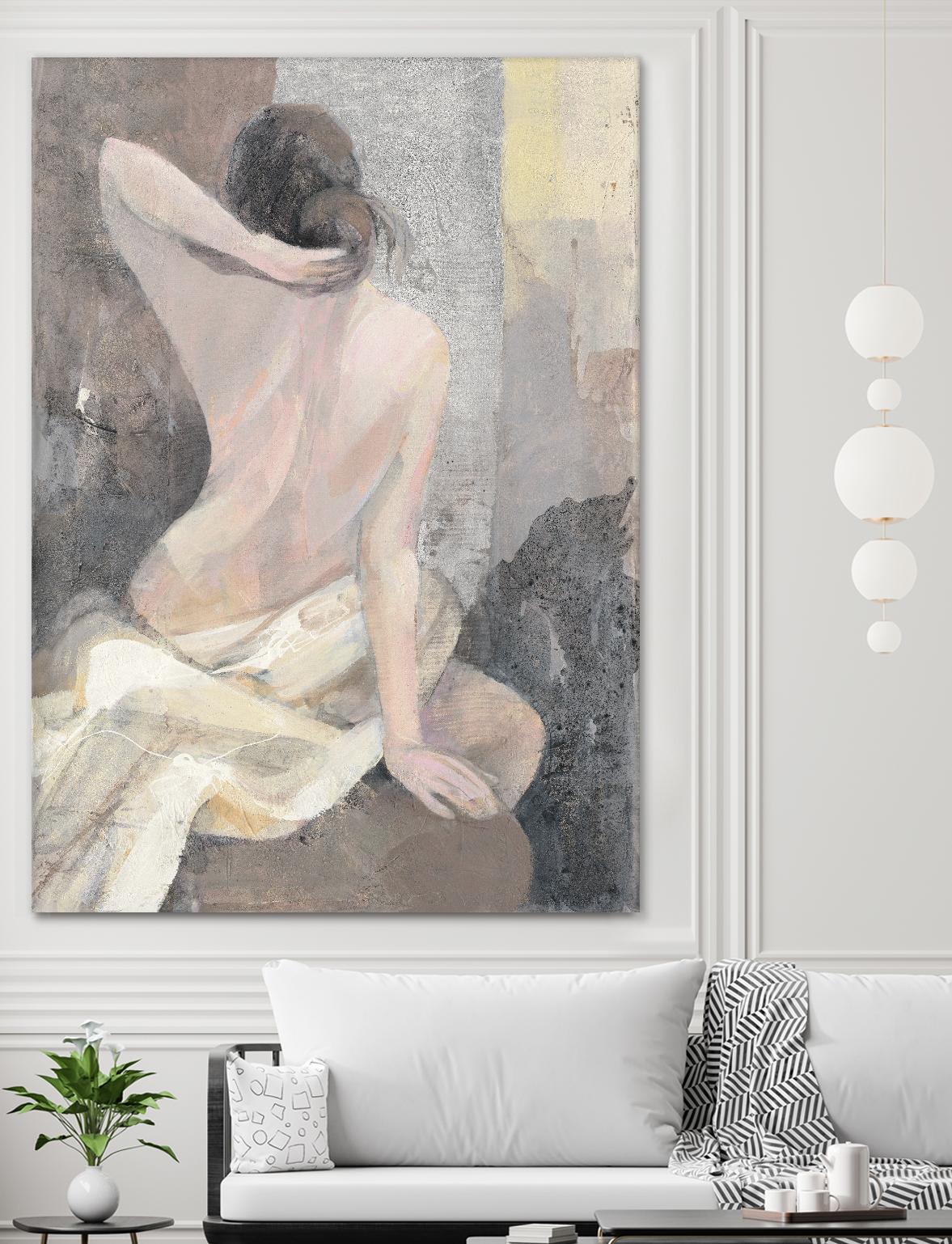 After the Bath I by Albena Hristova on GIANT ART - beige men and women