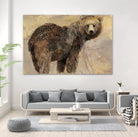 Backward Glance by Albena Hristova on GIANT ART - beige animals