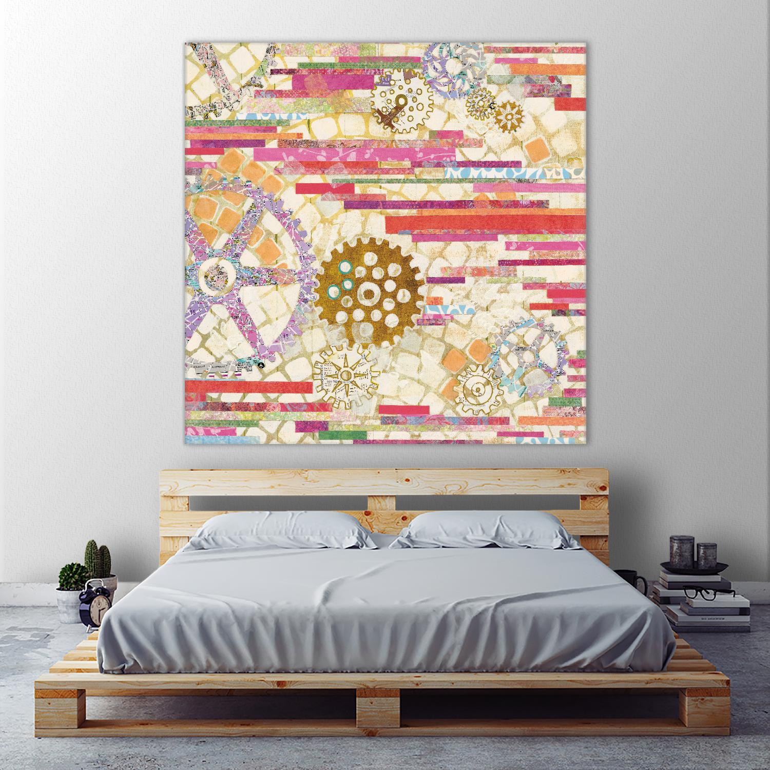 EU Timetable II on by Kathy Ferguson on GIANT ART - beige abstract