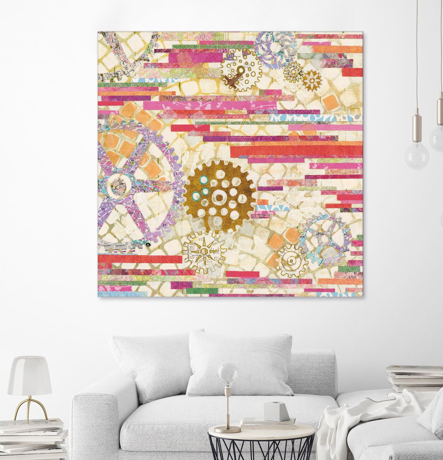 EU Timetable II on by Kathy Ferguson on GIANT ART - beige abstract