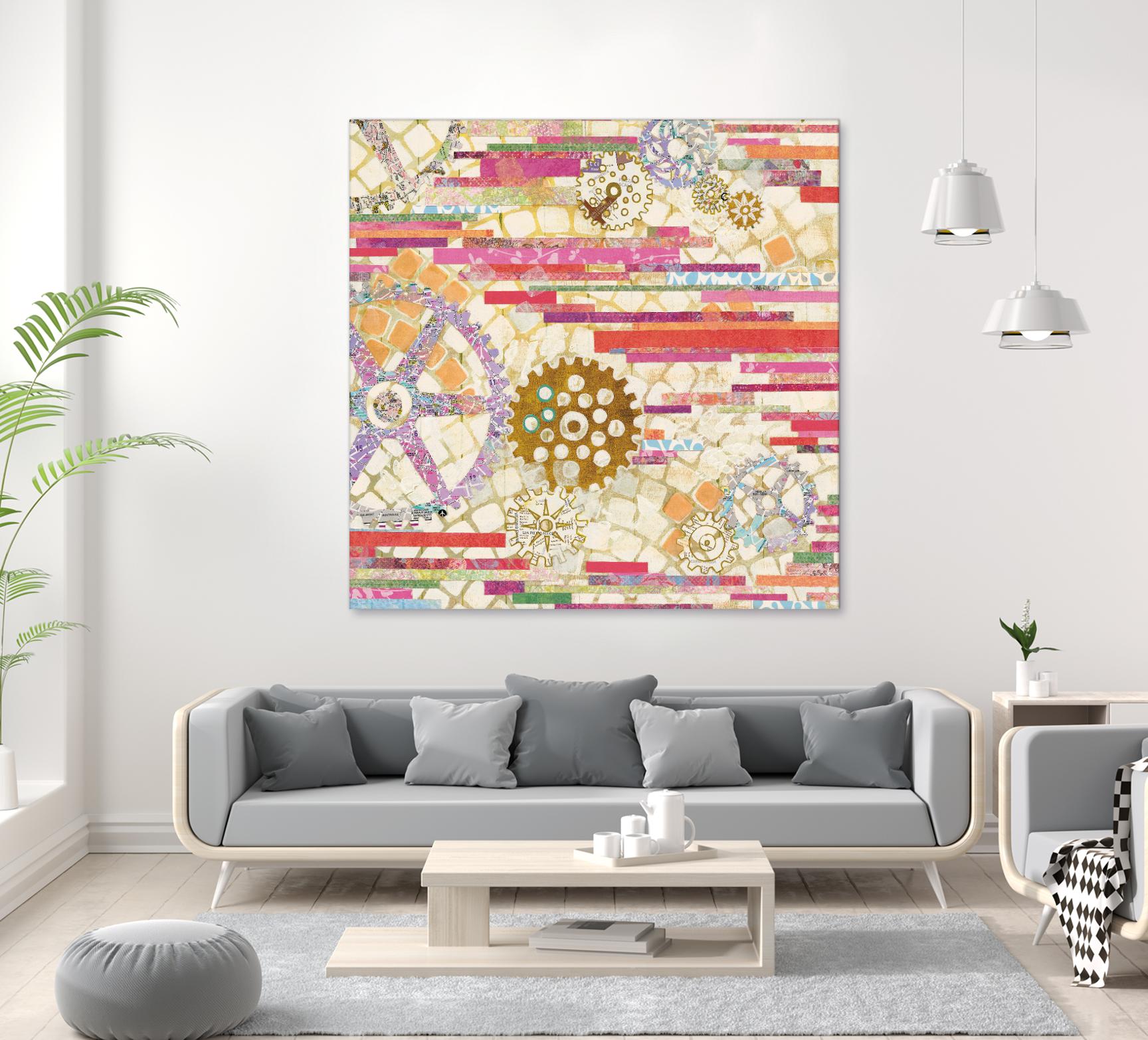 EU Timetable II on by Kathy Ferguson on GIANT ART - beige abstract