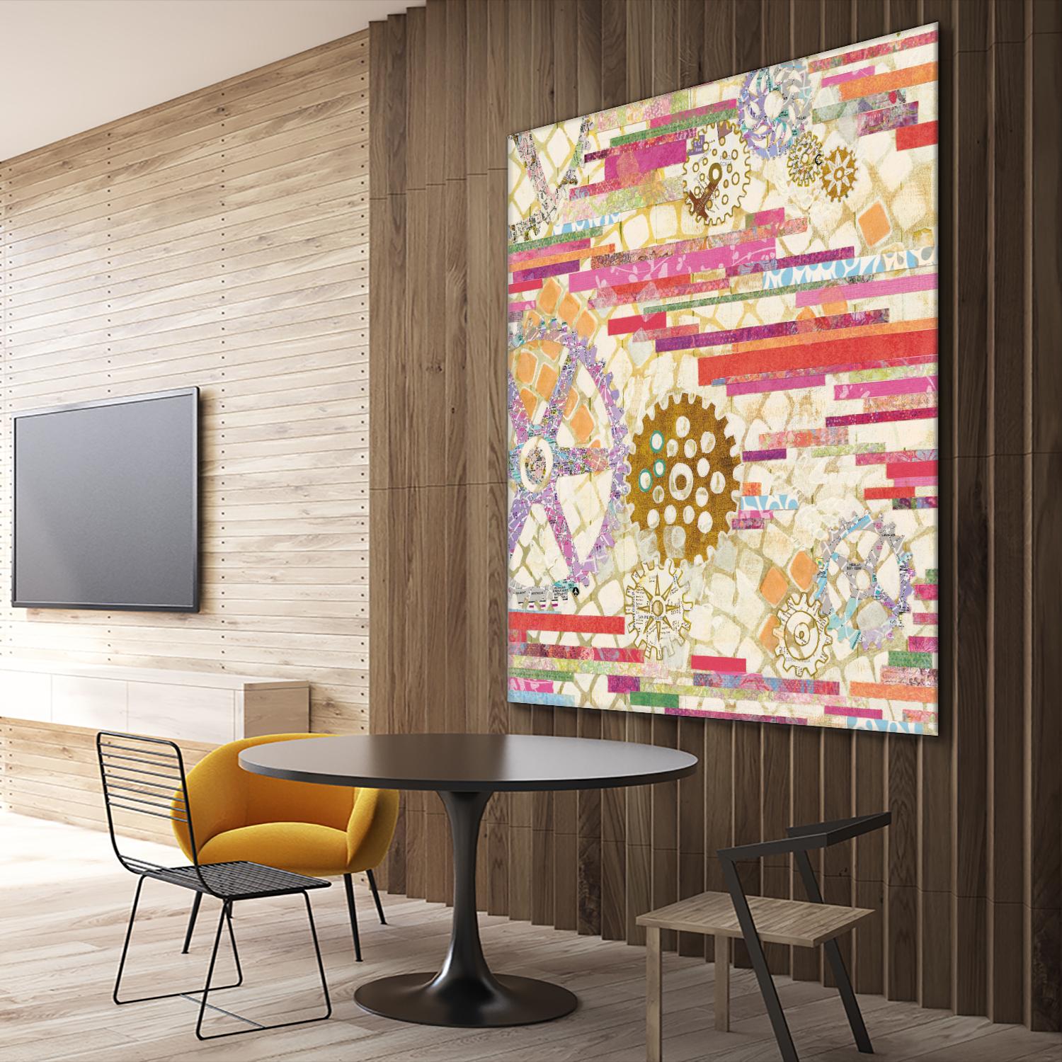EU Timetable II on by Kathy Ferguson on GIANT ART - beige abstract