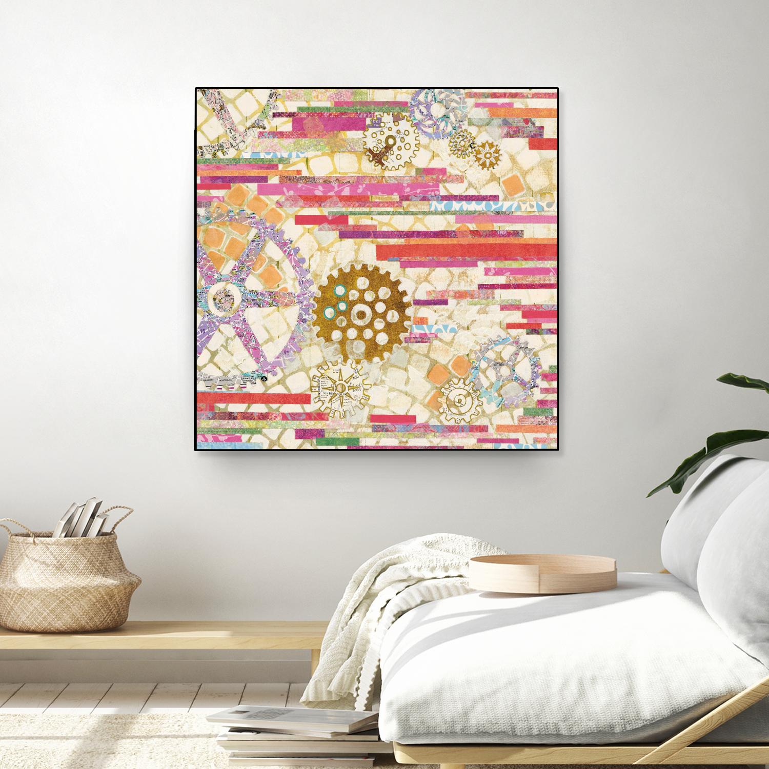 EU Timetable II on by Kathy Ferguson on GIANT ART - beige abstract
