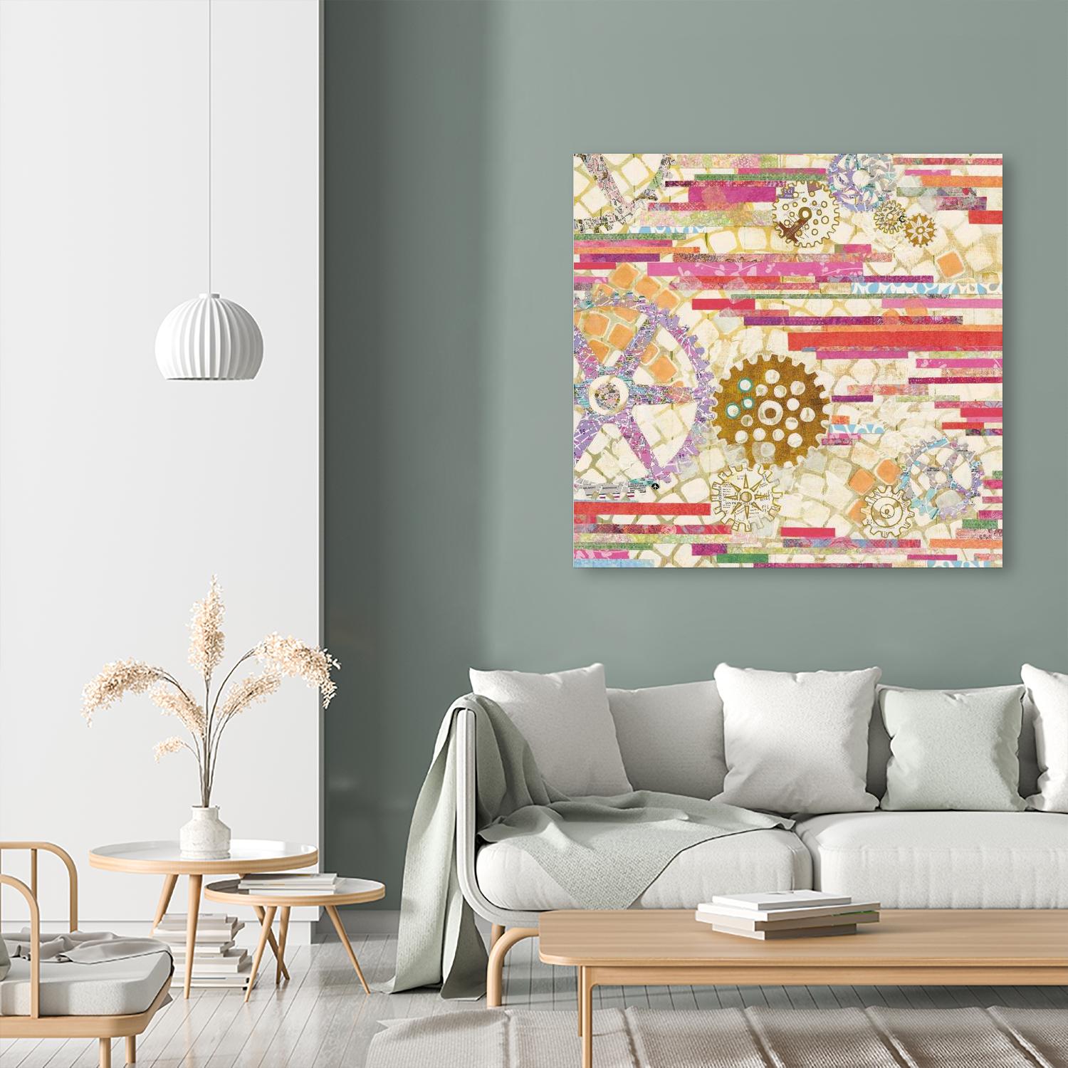 EU Timetable II on by Kathy Ferguson on GIANT ART - beige abstract