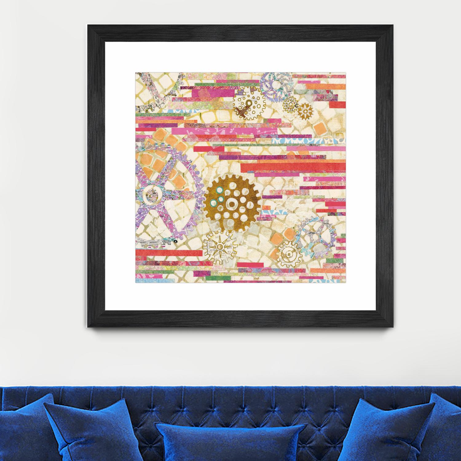 EU Timetable II on by Kathy Ferguson on GIANT ART - beige abstract