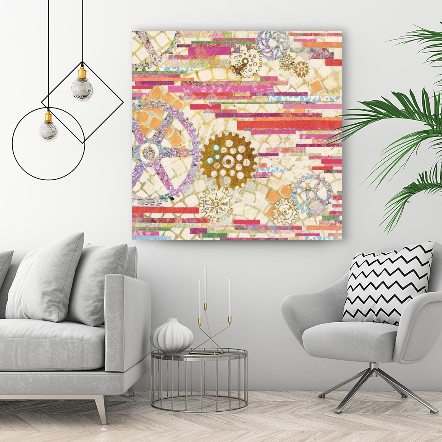 EU Timetable II on by Kathy Ferguson on GIANT ART - beige abstract