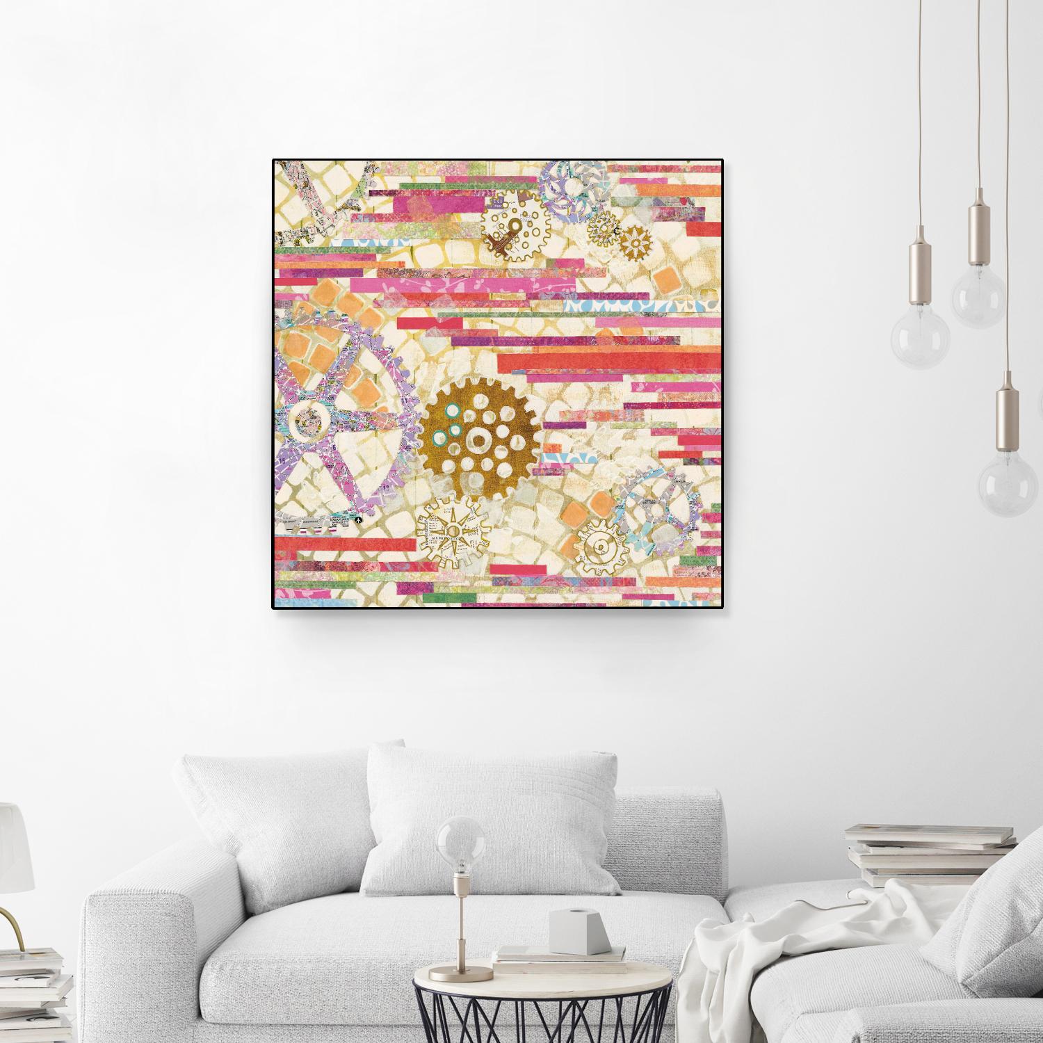 EU Timetable II on by Kathy Ferguson on GIANT ART - beige abstract