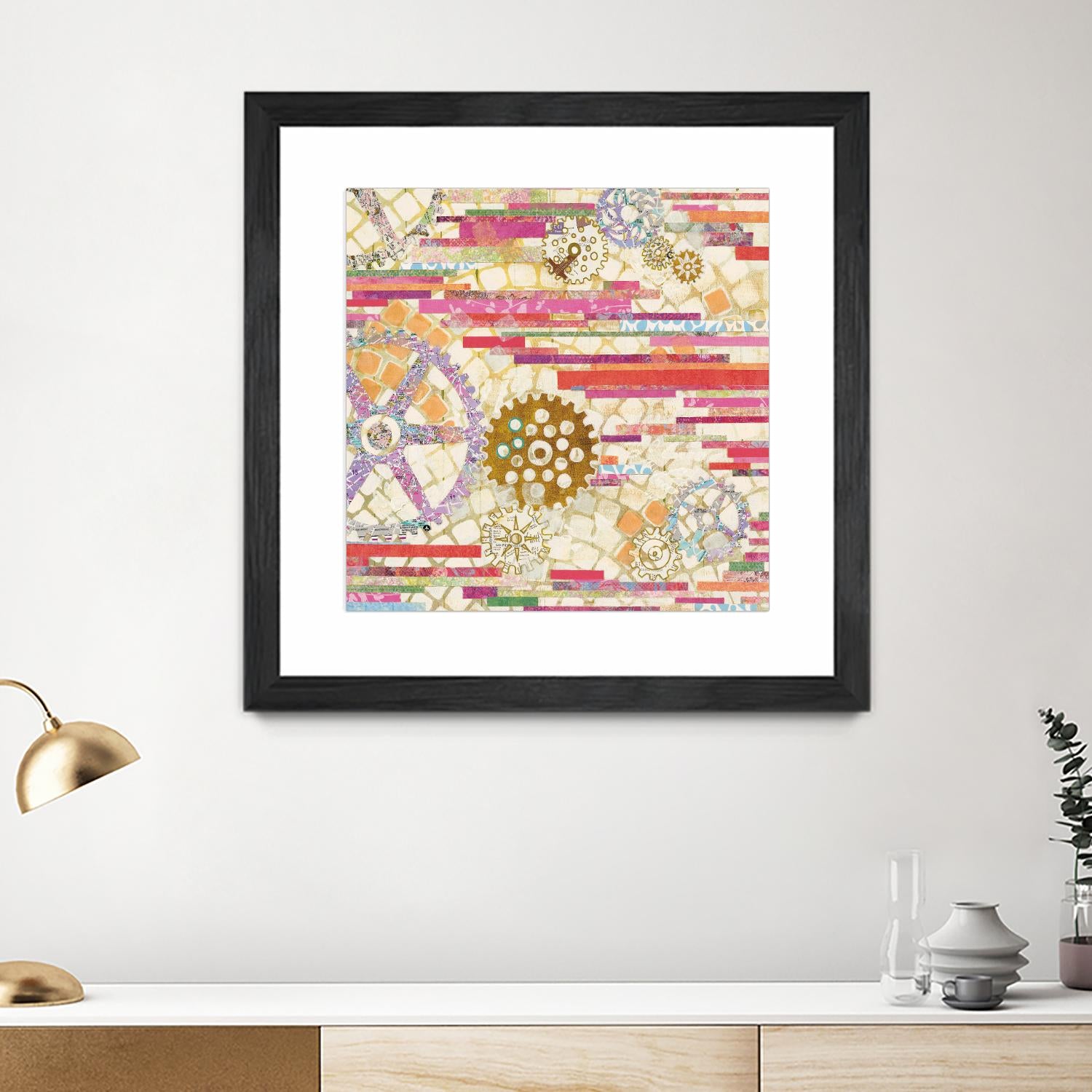 EU Timetable II on by Kathy Ferguson on GIANT ART - beige abstract