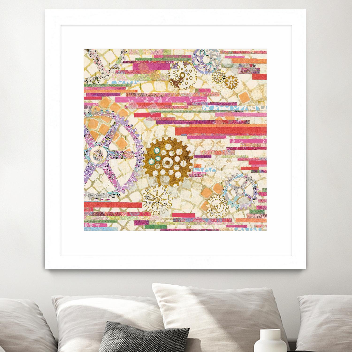 EU Timetable II on by Kathy Ferguson on GIANT ART - beige abstract