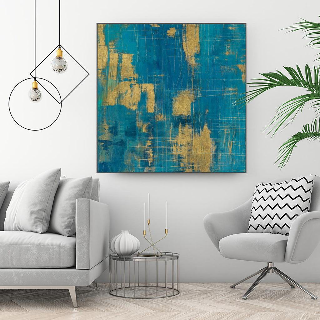 Northern Lights Crop by Melissa Averinos on GIANT ART - yellow abstract