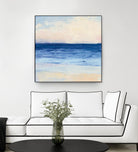 True Blue Ocean I by Julia Purinton on GIANT ART - white sea scene