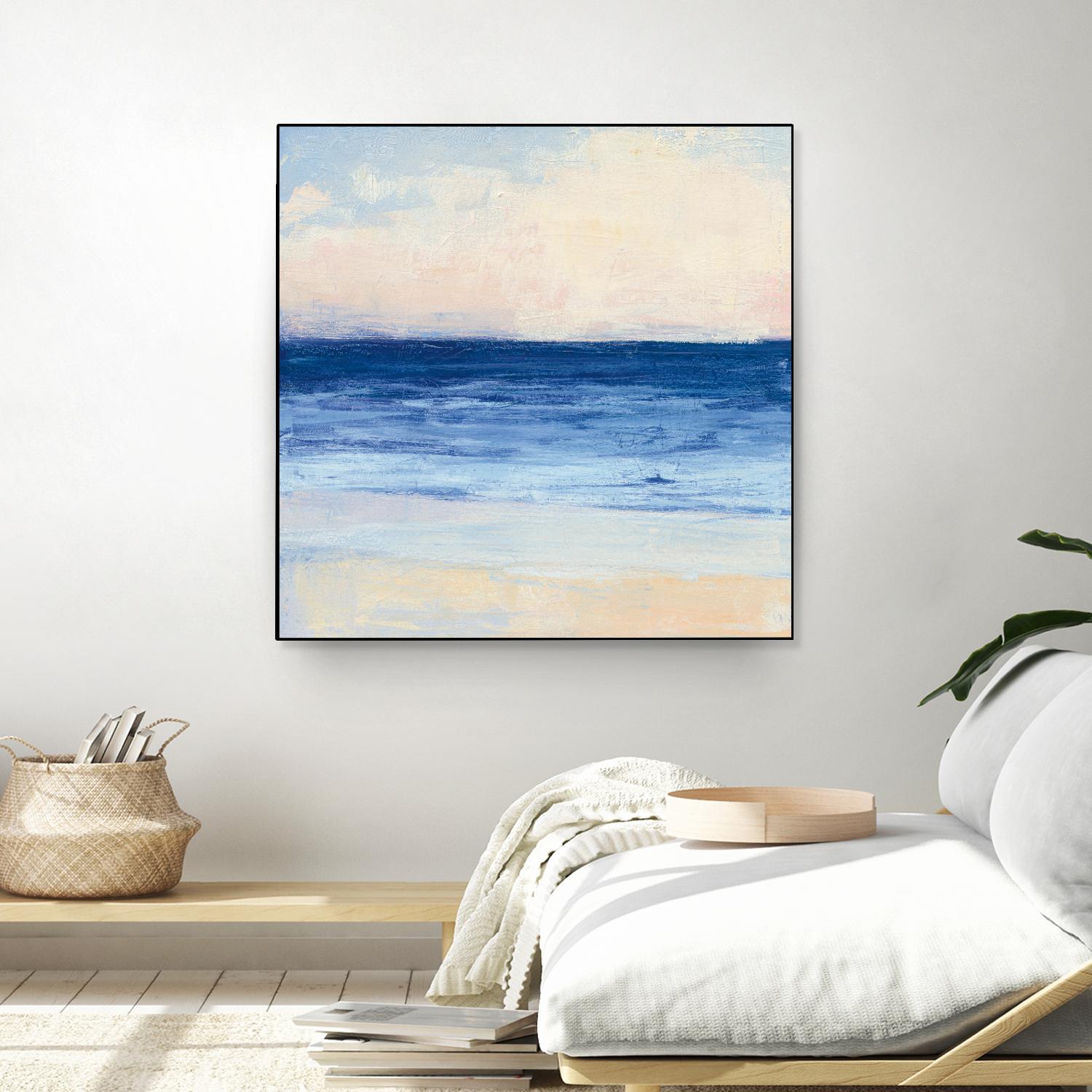 True Blue Ocean I by Julia Purinton on GIANT ART - white sea scene