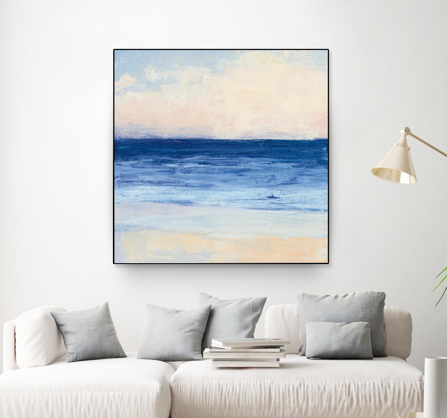 True Blue Ocean I by Julia Purinton on GIANT ART - white sea scene