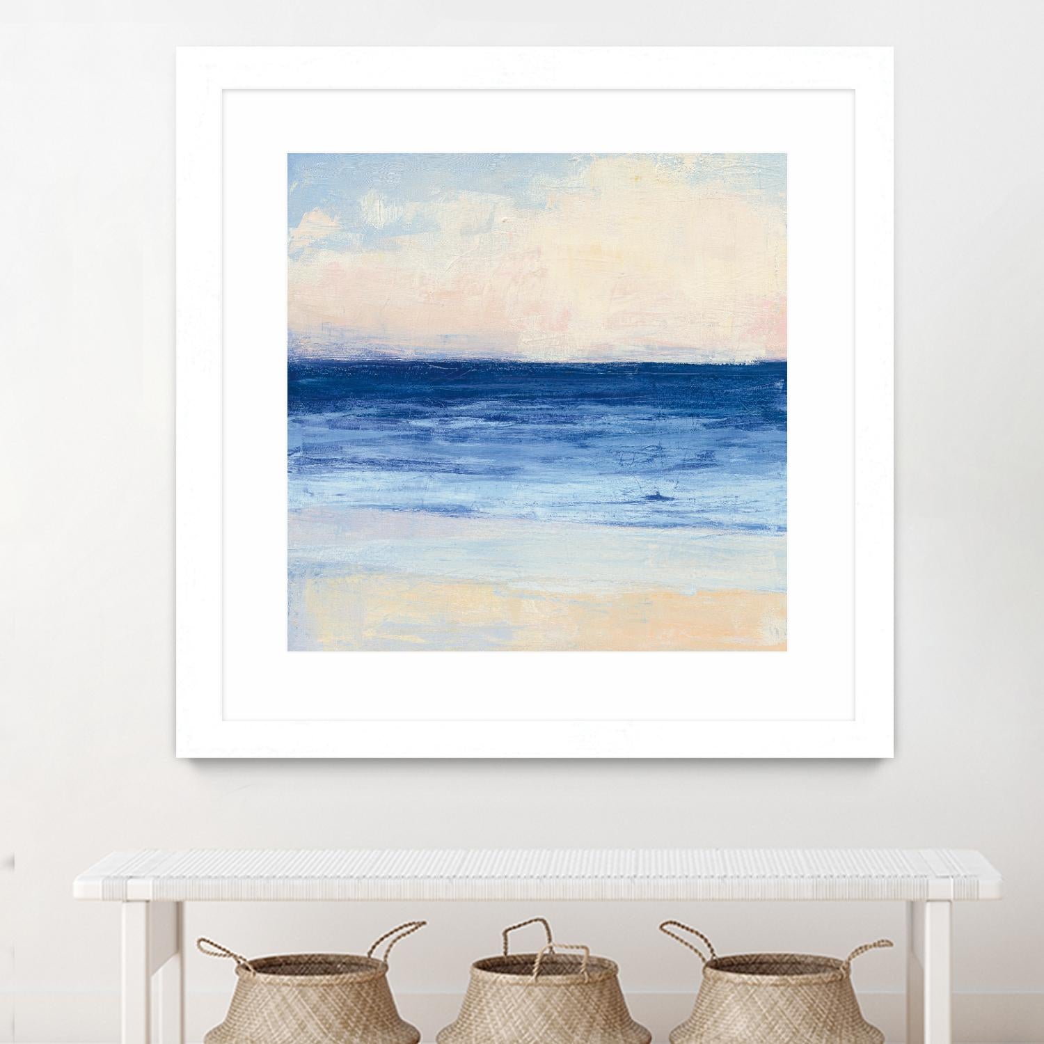 True Blue Ocean I by Julia Purinton on GIANT ART - white sea scene