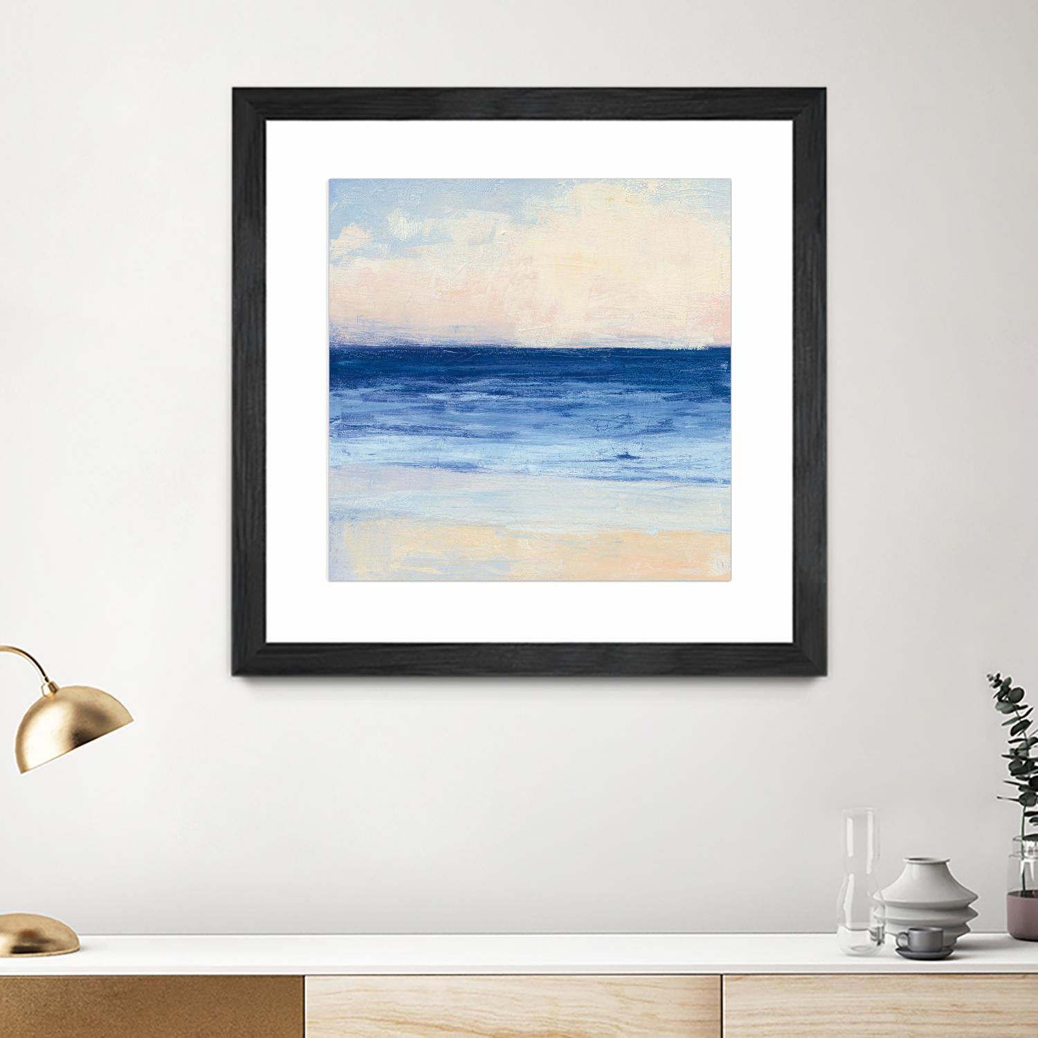 True Blue Ocean I by Julia Purinton on GIANT ART - white sea scene