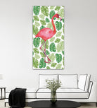 Tropical Flamingo I by Portfolio on GIANT ART - green tropical