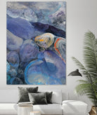 In the Stream II by Albena Hristova on GIANT ART - blue abstract