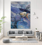 In the Stream II by Albena Hristova on GIANT ART - blue abstract