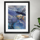 In the Stream II by Albena Hristova on GIANT ART - blue abstract