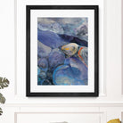 In the Stream II by Albena Hristova on GIANT ART - blue abstract