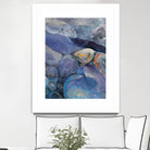 In the Stream II by Albena Hristova on GIANT ART - blue abstract