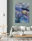 In the Stream II by Albena Hristova on GIANT ART - blue abstract