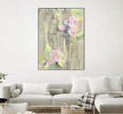 Birdcage Floral I by Albena Hristova on GIANT ART - pink floral