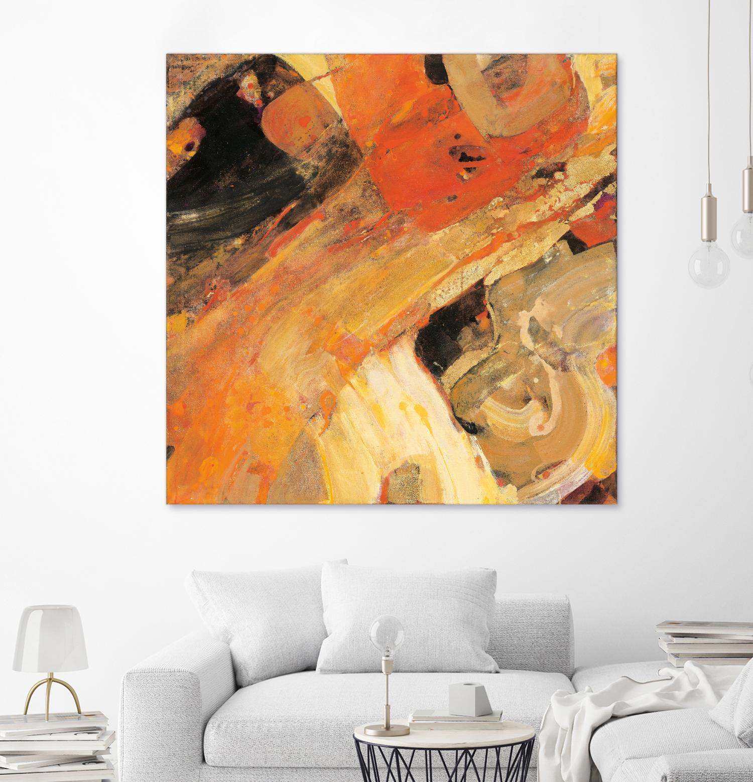 Moab by Albena Hristova on GIANT ART - yellow abstract