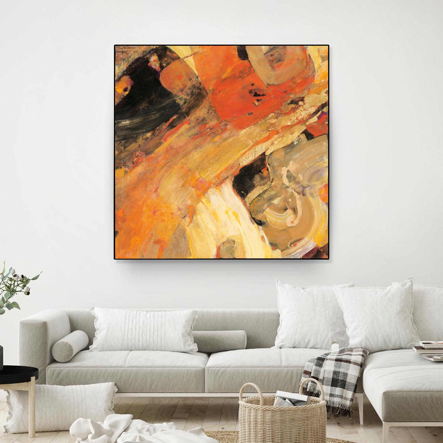 Moab by Albena Hristova on GIANT ART - yellow abstract