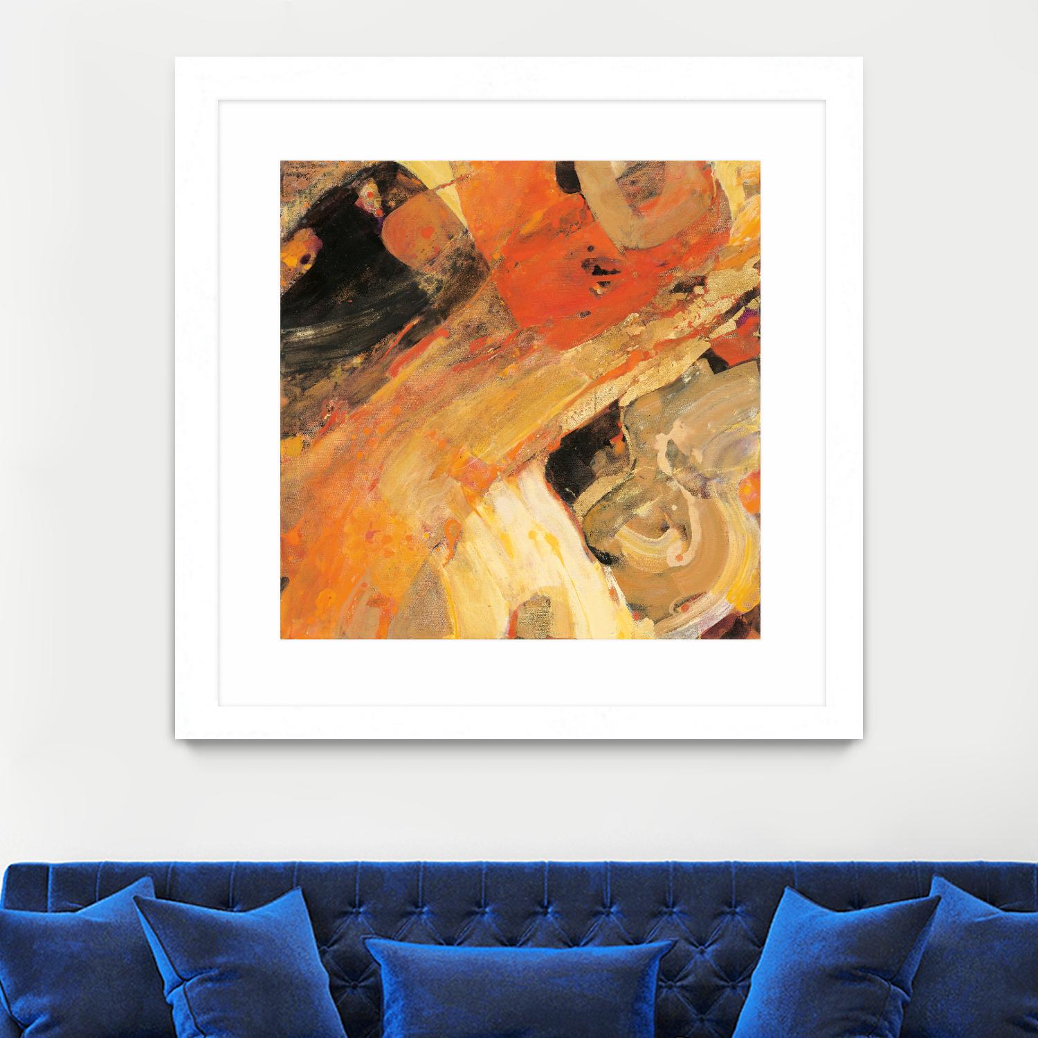 Moab by Albena Hristova on GIANT ART - yellow abstract