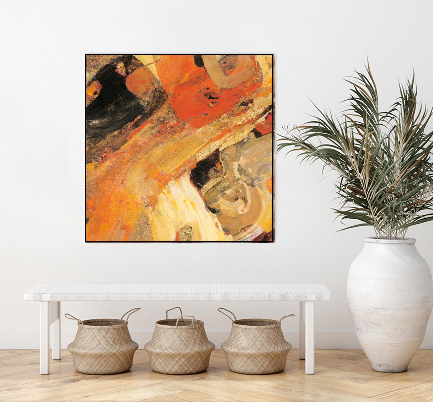 Moab by Albena Hristova on GIANT ART - yellow abstract