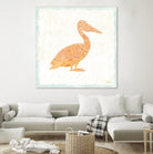 Flamingo Tropicale IX by Carol Rowan on GIANT ART - beige tropical