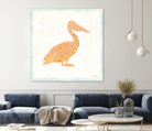 Flamingo Tropicale IX by Carol Rowan on GIANT ART - beige tropical