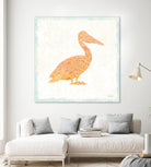 Flamingo Tropicale IX by Carol Rowan on GIANT ART - beige tropical