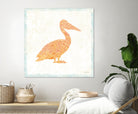 Flamingo Tropicale IX by Carol Rowan on GIANT ART - beige tropical