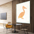 Flamingo Tropicale IX by Carol Rowan on GIANT ART - beige tropical