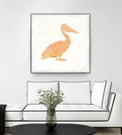 Flamingo Tropicale IX by Carol Rowan on GIANT ART - beige tropical
