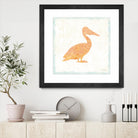 Flamingo Tropicale IX by Carol Rowan on GIANT ART - beige tropical