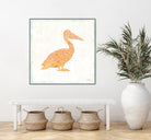 Flamingo Tropicale IX by Carol Rowan on GIANT ART - beige tropical