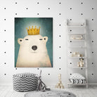 Polar King by Ryan Fowler on GIANT ART - gold art for kids polar bear