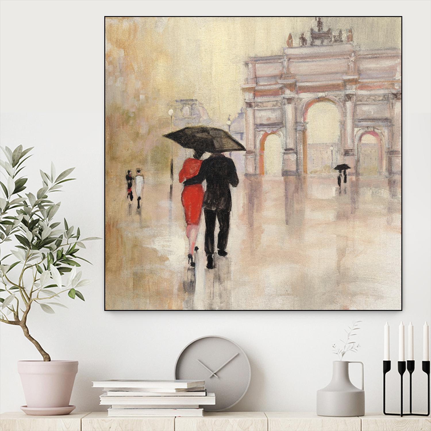 Romantic Paris II by Julia Purinton on GIANT ART - beige everyday life